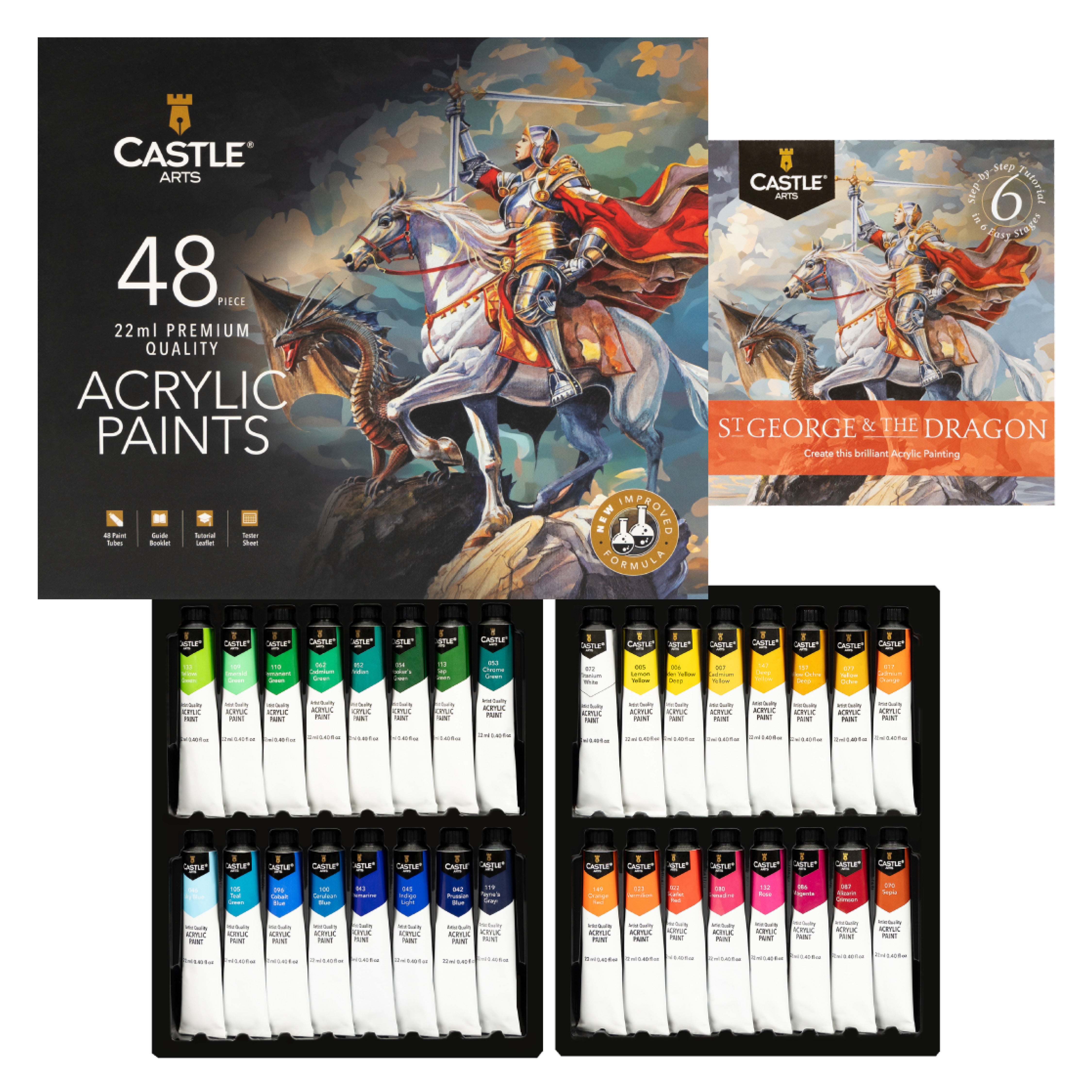 48 Pezzi Set Di Colori Acrilici