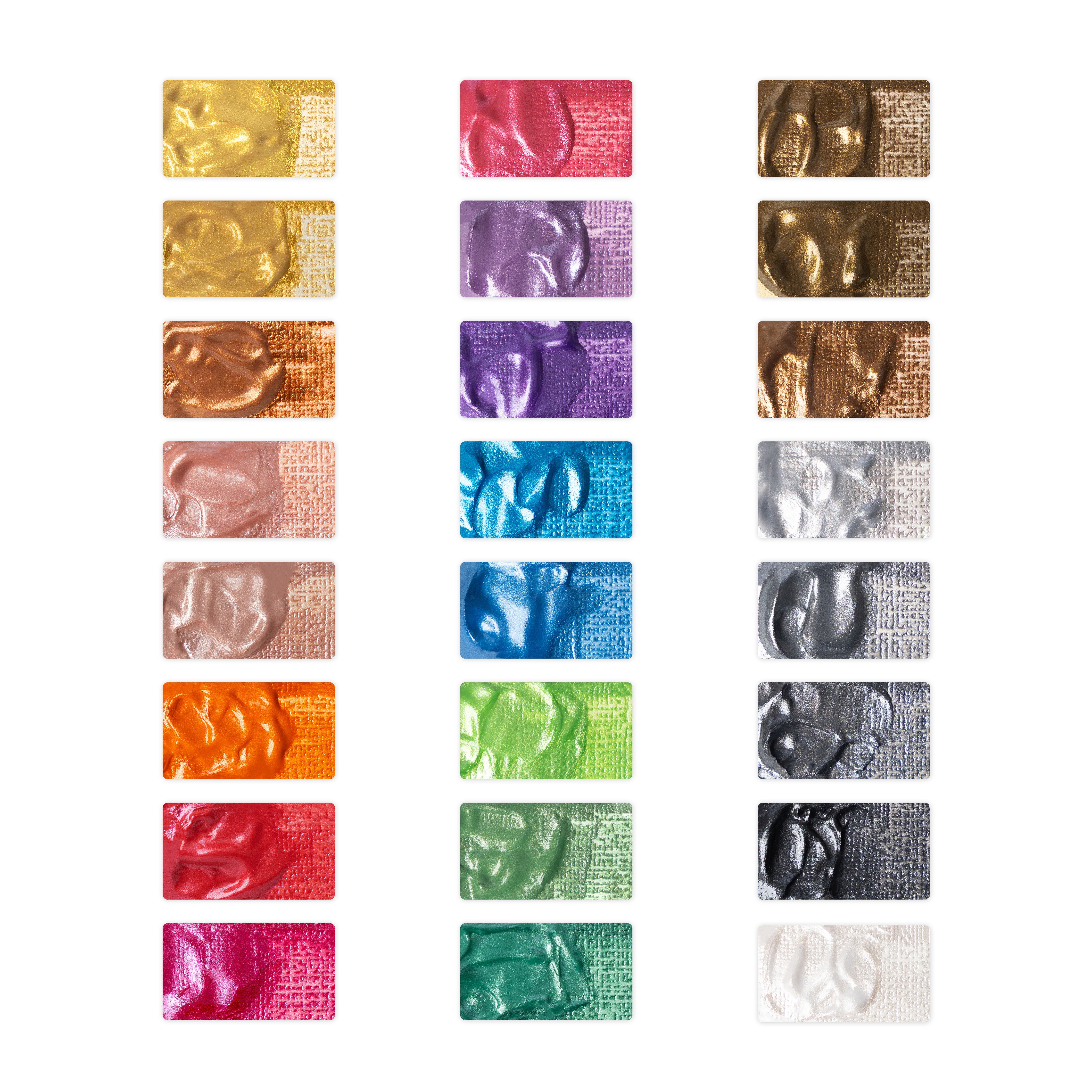 24 -delige metalen acrylverfset