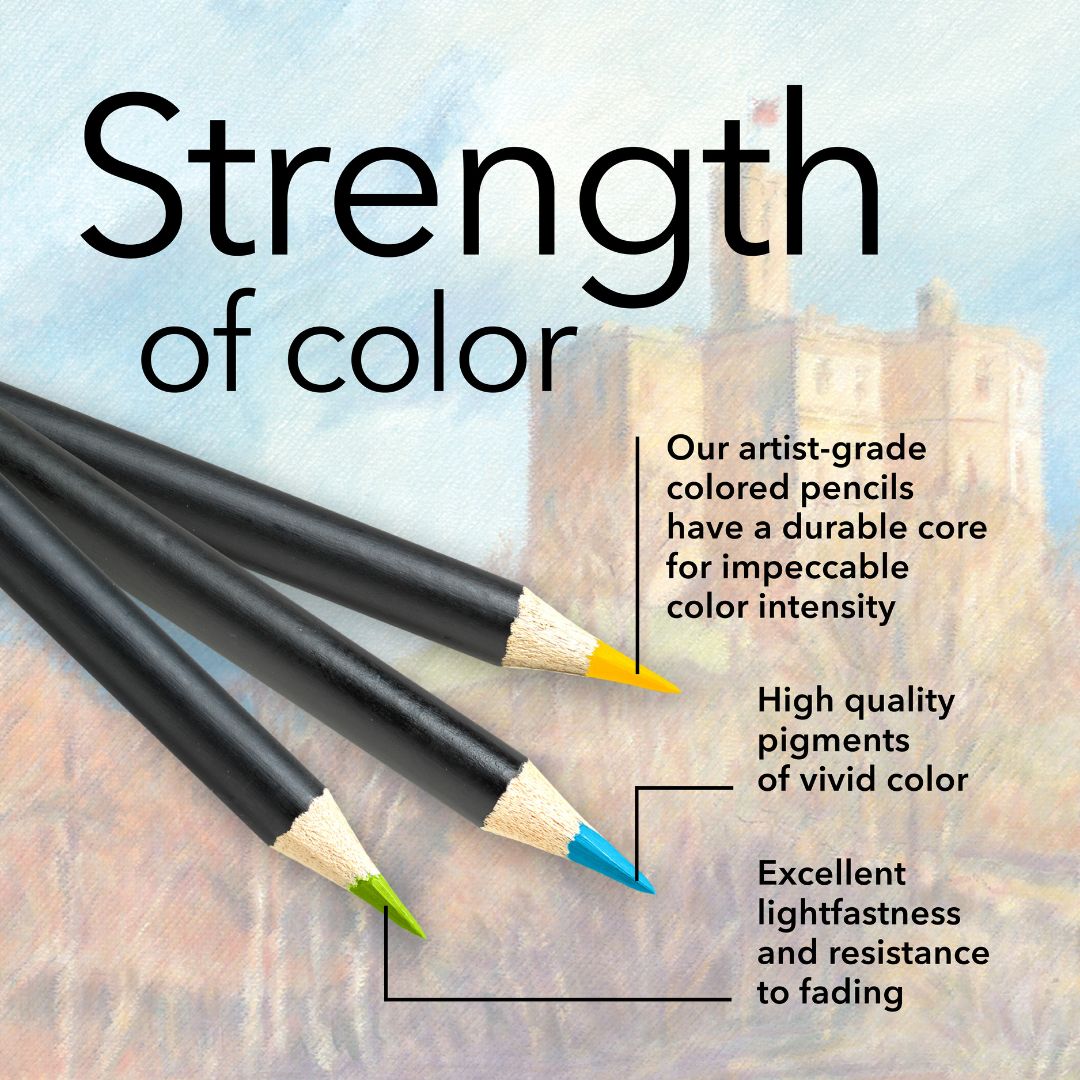 24 Pezzi Set Di Matite Colorate Per Paesaggio In Scatola Di Latta