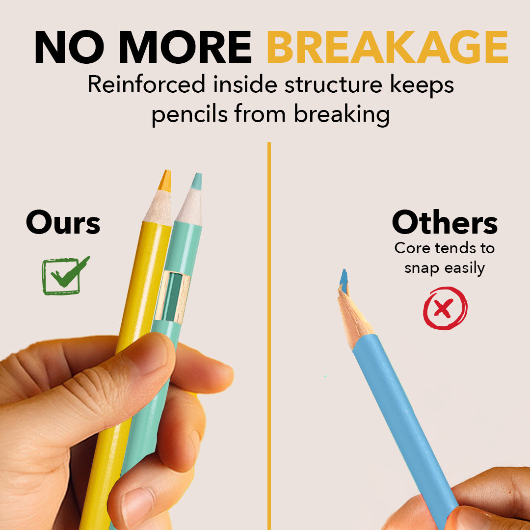 72-teiliges Frühlings-Buntstiftset in Displaydose