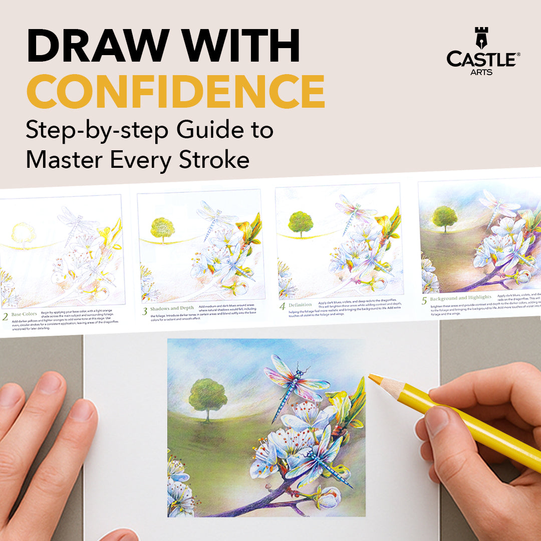 72-teiliges Frühlings-Buntstiftset in Displaydose