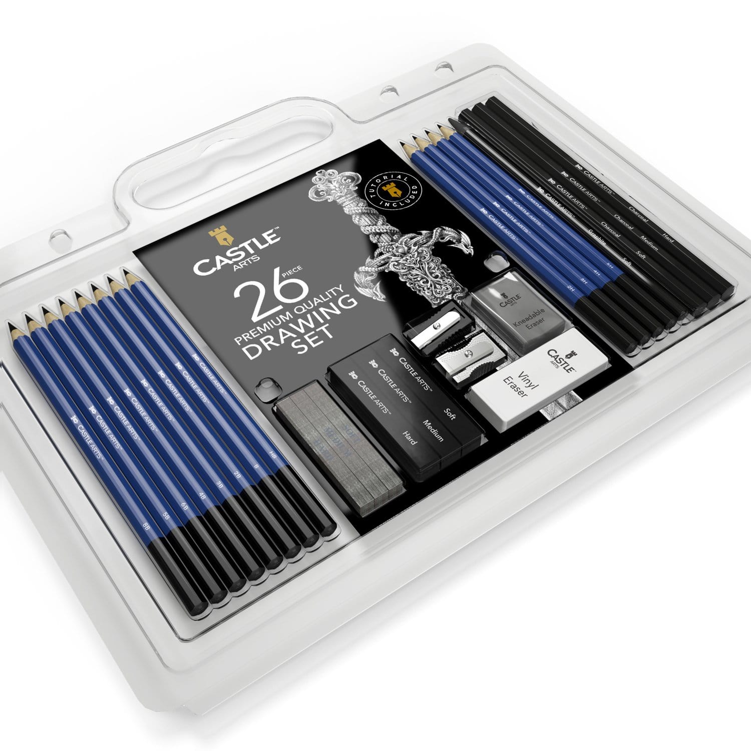 26 Pezzi Set Di Matite Di Grafite Per Disegno E Schizzi