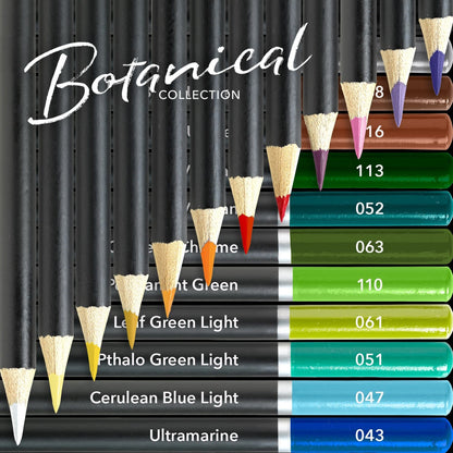 48 Pièces Crayons De Couleur Portrait Et Botanique Palette Ensemble