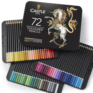 Ensemble de 72 crayons de couleur dans une boîte de présentation