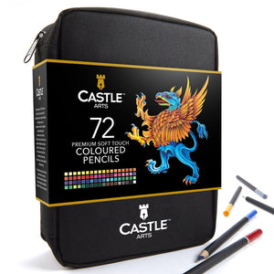 Ensemble de 72 crayons de couleur dans un étui zippé